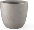 Kante 18 Inch Dia Round Concrete Planter, Indoor Outdoor Large Plant Pot by Kante