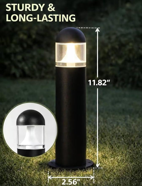 12 Pack Low Voltage Landscape Pathway Lights Wired, Outdoor Modern 12V LED - Image 2
