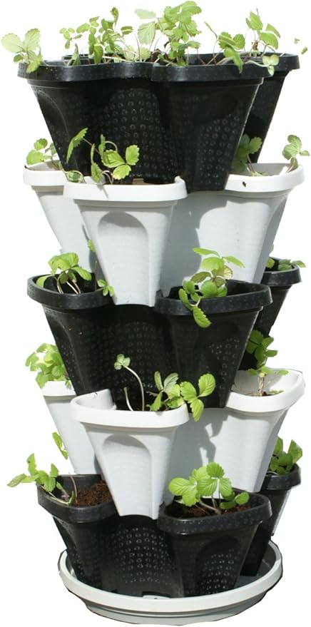 Mr. Stacky Multiple Color 5 Layer 13inch Vertical Planter by Mr.+Stacky