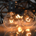 String Lights, 100 ft Waterproof Outdoor with 105 G40 Clear Bulbs