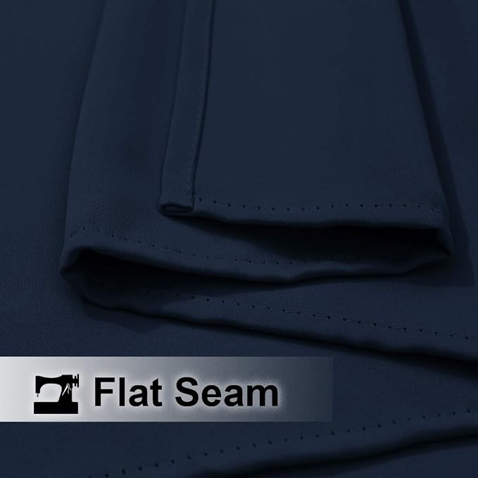 NICETOWN Patio Door Navy Blue Curtains Waterproof 95" Length, Thermal Insulated - Image 7