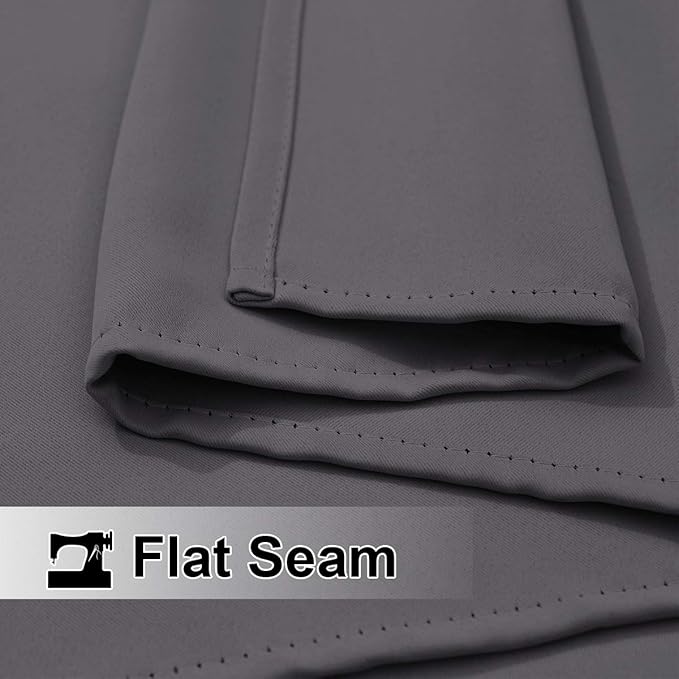 NICETOWN Weighted Outdoor Patio Curtain & Drape Waterproof 84 Long, Top and - Image 3