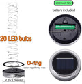 String Lights for Mason Jars, Solar Powered, 8 Pack, Cool White