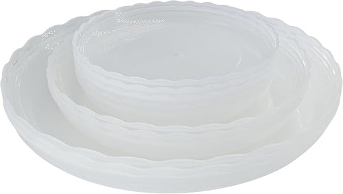 12Pcs Clear Plant Saucer, 6 8 10 Inch Durable Plastic Plant Tray, Round Plant by Lifecouldbesointeresting
