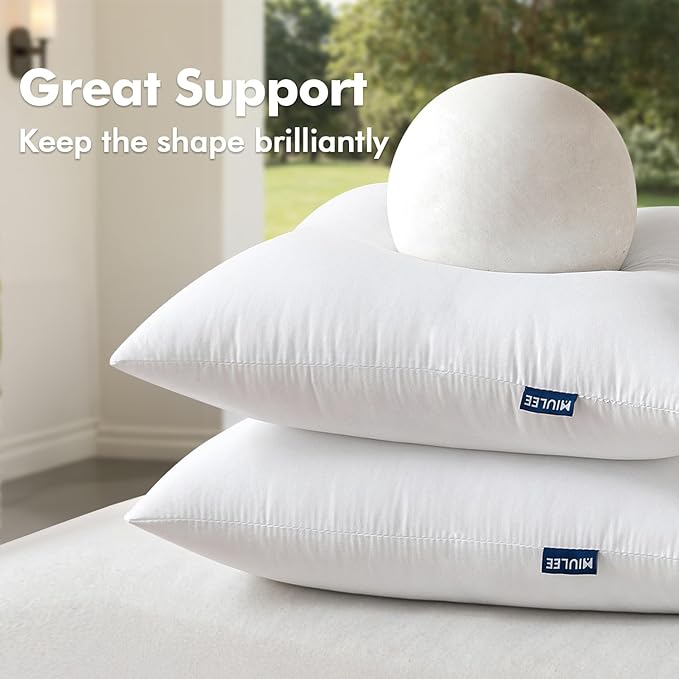MIULEE 20x26 Pillow Insert Throw Pillow Insert, Outdoor Pillows Water-Resistant - Image 4