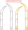 Arbors Metal Wedding Arch Set of 2 White Powder-Coated Backdrop Stands