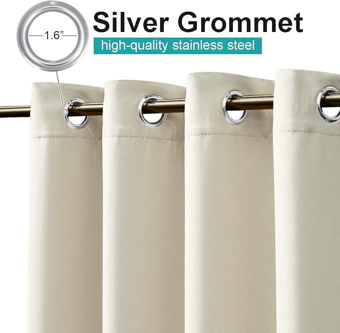 NICETOWN Patio Privacy Screen 72 inch Long, Outdoor Waterproof Curtain - Image 6
