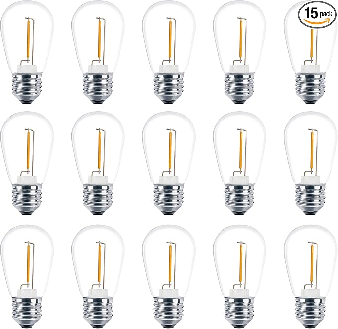 Meconard Shatterproof LED S14 Replacement Light Bulbs, E26 Medium Screw Base by Meconard