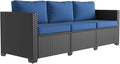 Aoxun 1 Piece 3-Seats Sofa Patio Furniture Set, Wicker Outdoor Furniture by Aoxun