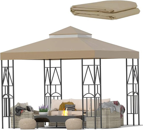 119''x119'' Canopy Replacement Top Double Tiered Gazebo Cover by Unknown
