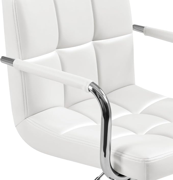 Yaheetech Bar Stools Set of 3, PU Leather Adjustable Barstools - Image 9