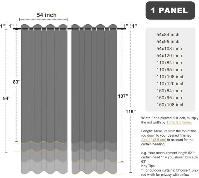 BONZER Outdoor Waterproof Curtains - Image 9