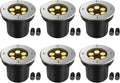 JESLED Outdoor Landscape Lights, 6W LED In Ground Well Lights, 12V 24V 3000K by JESLED