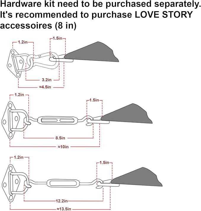 LOVE STORY Custom Size 14'x24' Butter Cream Sun Shade Sail Rectangle UV Block - Image 3
