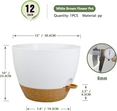 12 inch Large Self Watering Pots - Image 2