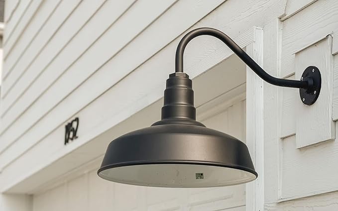 Wall Light, 16-Inch Dark Bronze Farmhouse Outdoor Fixture