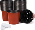 JERIA 100-Pack 6 Inch Plastic Nursery Pots Come by JERIA