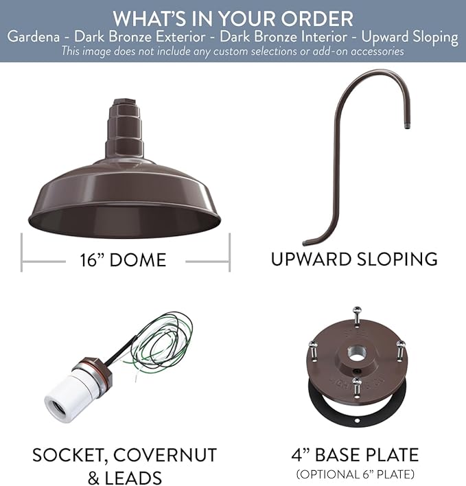 Wall Light, 16-Inch Dark Bronze Farmhouse Outdoor Fixture