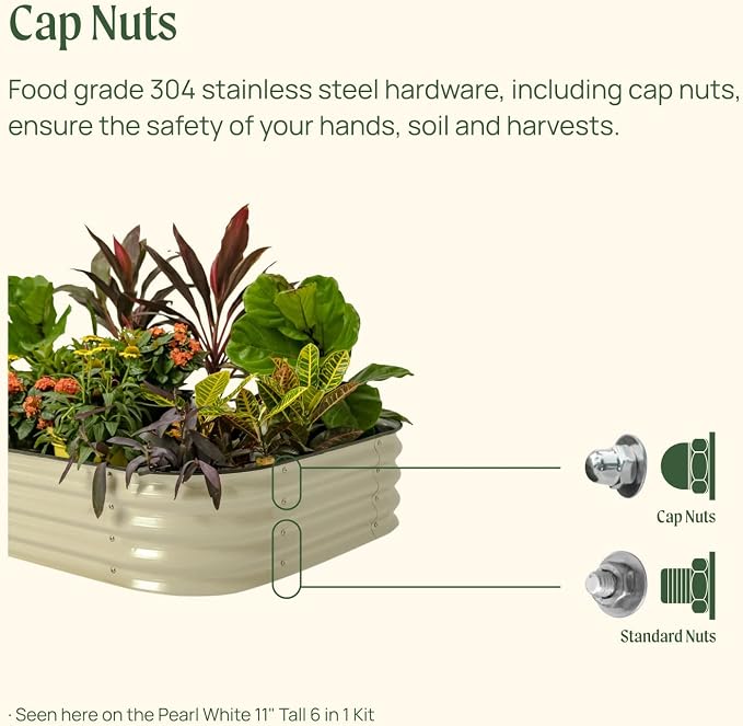 Vego garden Raised Garden Bed Kit, Modern Gray - Image 4