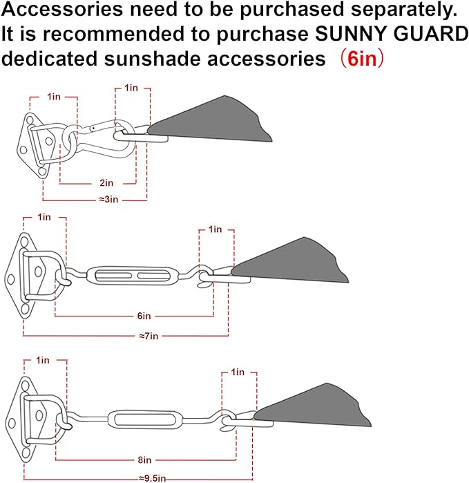 SUNNY GUARD Custom Size 19'x29'x29' Triangle Graphite Grey UV Block Sunshade - Image 3