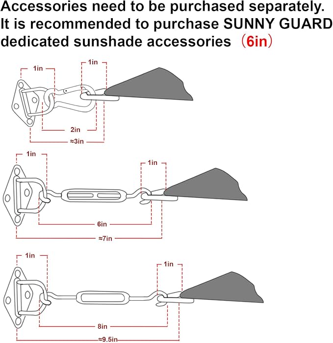 SUNNY GUARD Custom Size 8'x9'x12' Terra Red Sun Shade Sail Right Triangle UV - Image 3