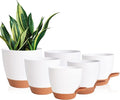 Flower Pots, 8/7/6.5/6/5.5/5 Inch Self Watering Planters by Vanslogreen