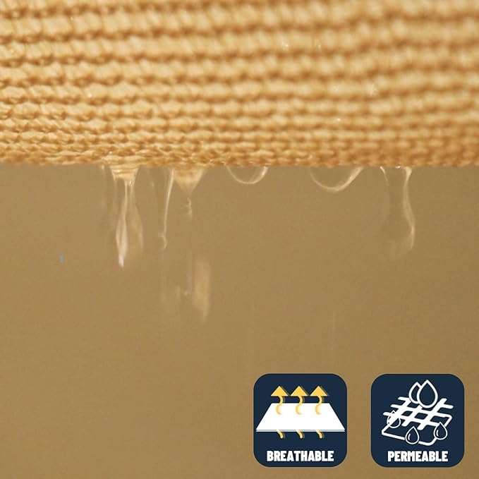 SUNNY GUARD Custom Size 12'x22' Rectangle Sand UV Block Sunshade - Image 5