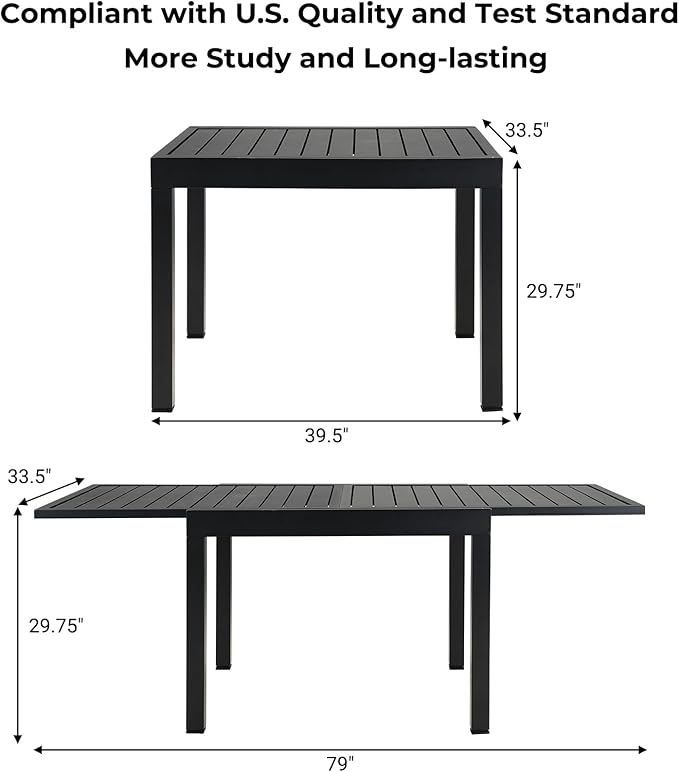 Grand patio 9-Piece Outdoor Dining Set - Image 6