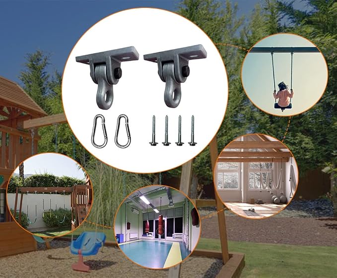 Heavy Duty Blue Swing Hangers Screws Bolts Included Over 5000 lb Capacity - Image 6