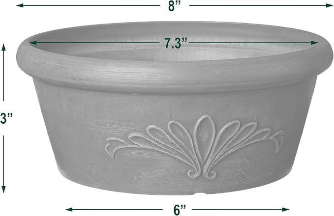 Arcadia Garden Products PSW TA20TP Plastic/Stone/Wood Composite Bulb Pan – No - Image 5