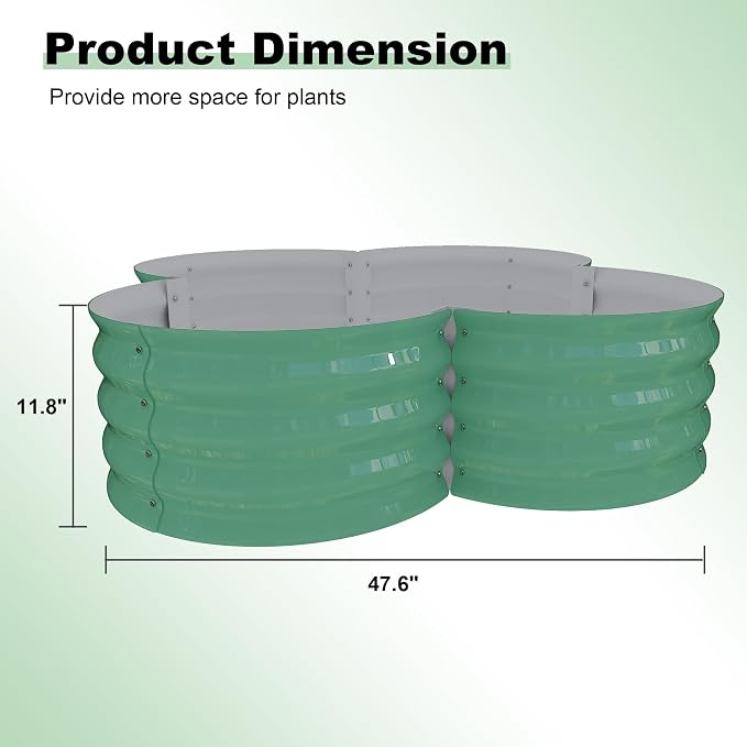 Garvee 2 Pack Galvanized Raised Garden Bed, Outdoor Planter Box - Image 2