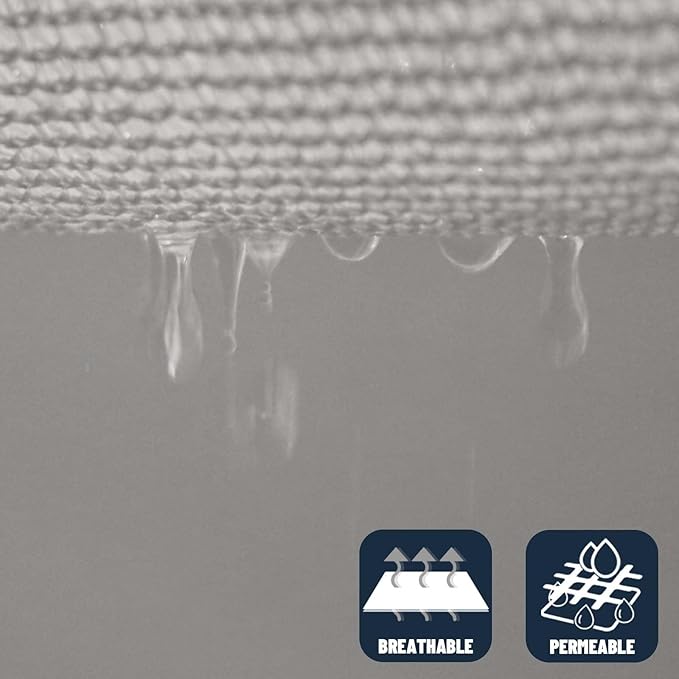 SUNNY GUARD Sun Shade Sail 8'x12' Rectangle Silver Grey UV Block Sunshade - Image 5
