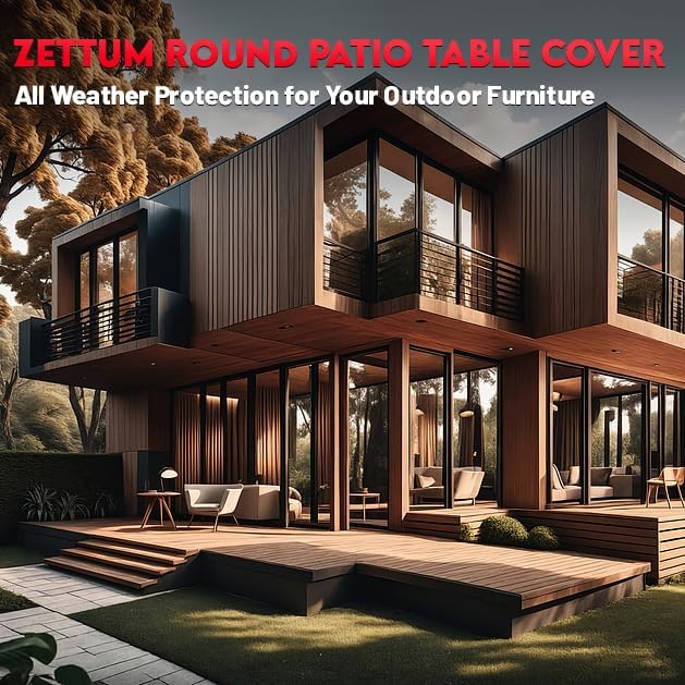 Zettum Round Patio Table Cover 72 Inch - Image 7