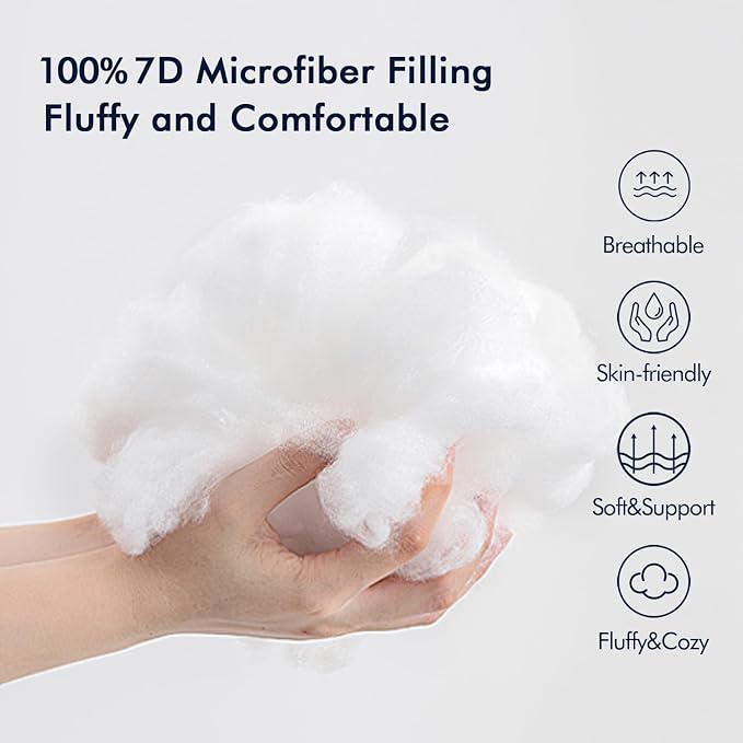MIULEE Pack of 2 16x24 Outdoor Pillow Inserts, Outdoor Throw Pillows - Image 5