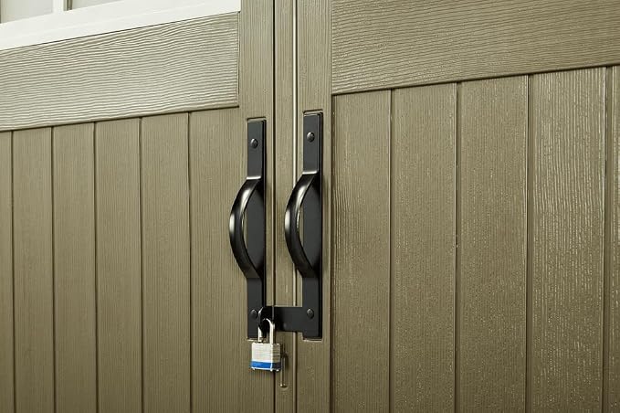 Rubbermaid 7 Foot by 7 Foot Weatherproof Outdoor Storage Shed - Image 7