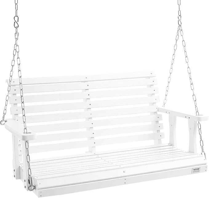 VEVOR Wooden Porch Swing 4 ft, Patio Bench Swing by VEVOR