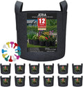 JERIA 12-Pack 20 Gallon Grow Bags, 300G Thickened Nonwoven Garden Pots by JERIA