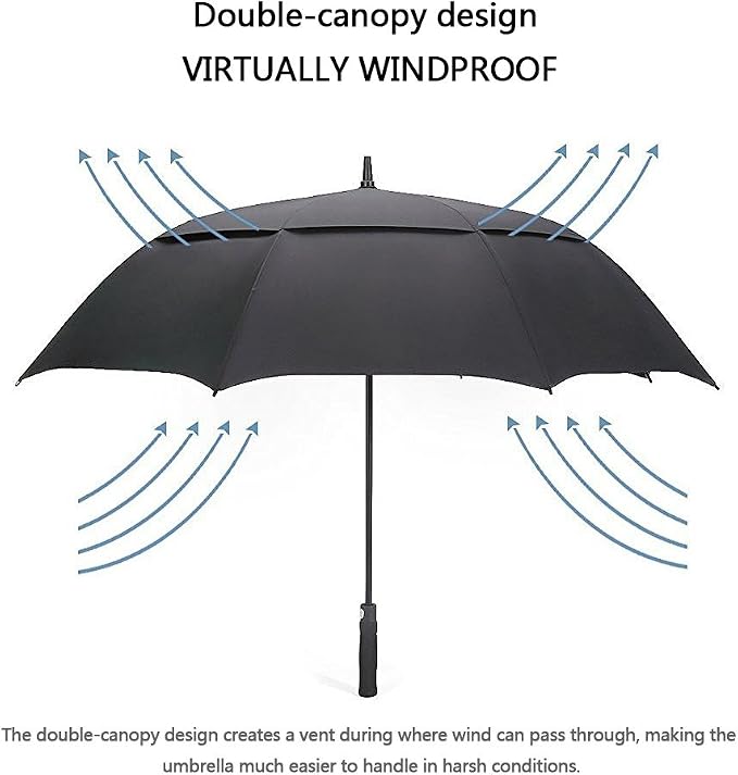 G4Free 47/54/62/68/72 Inch Automatic Open Golf Umbrella Oversize Extra Large - Image 4