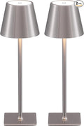 KDG 2 Pack Cordless Table Lamp, Portable LED Desk Lamp, 4000mAh Battery Operated by KDG