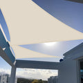 SUNNY GUARD Custom Size 15'x15'x15' Butter Cream Sun Shade Sail Triangle UV by SUNNYGUARD