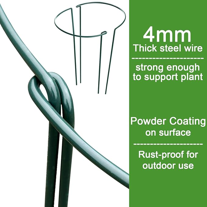 HiGift 6 Pack 24 Inch Plant Stakes, Flower Indoor Outdoor - Image 4