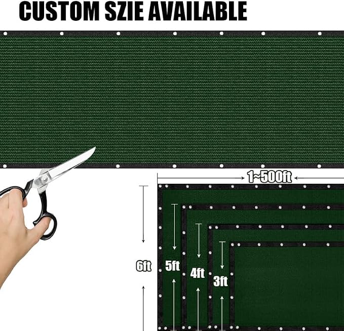 Privacy Fence Screen 5Ft X 105Ft Heavy Duty Outdoor Fencing Panels Windscreen - Image 7