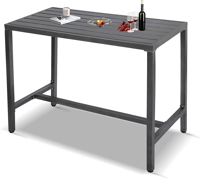 Outdoor Bar Table, Patio Console Pub Height Table by Sumshadow