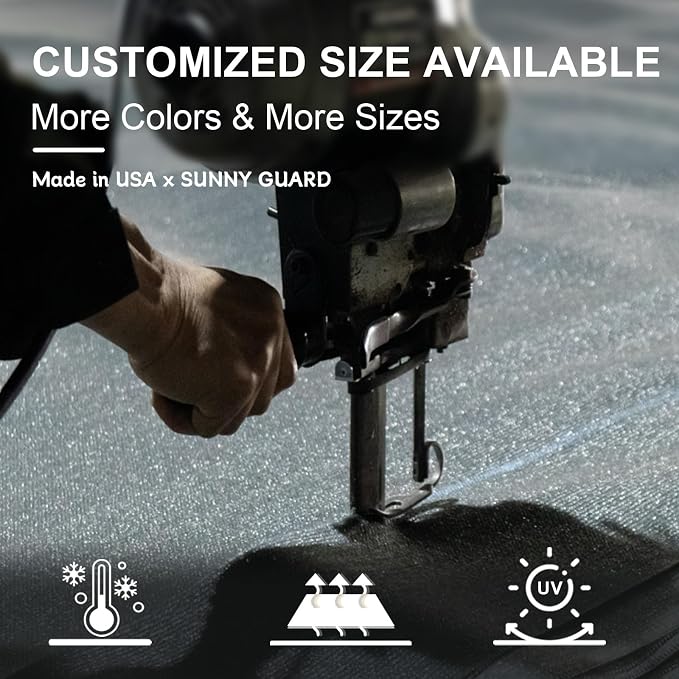 SUNNY GUARD Sun Shade Sail 10' x 13' Rectangle Butter Cream UV Block Sunshade - Image 8