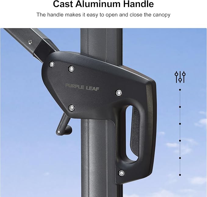 PURPLE LEAF 10 Feet Patio Umbrella - Image 4