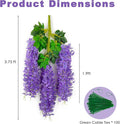 Artificial Wisteria Flower Vines, 48 Pack, Light Purple