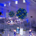 Artificial Flower Balls, Royal Blue Silk Roses for Centerpieces
