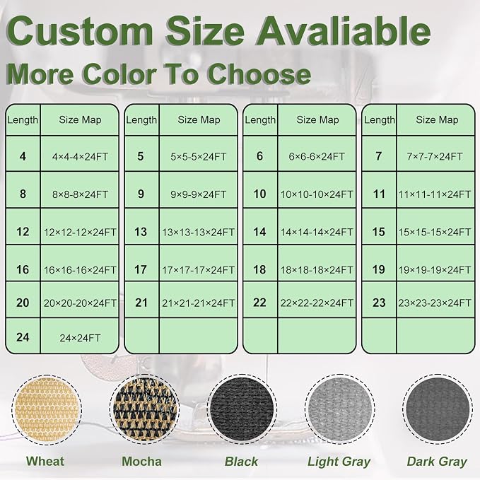 Artpuch Outdoor Pergola Shade Cover 11x15 FT Sun Shade Cloth - Image 8