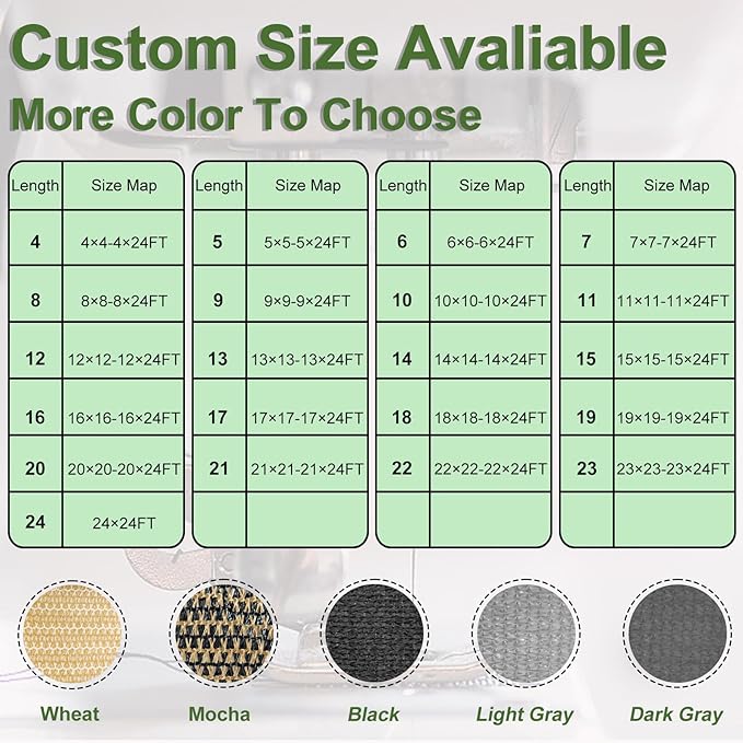 Artpuch Outdoor Pergola Shade Cover 4x21 FT Sun Shade Cloth - Image 8