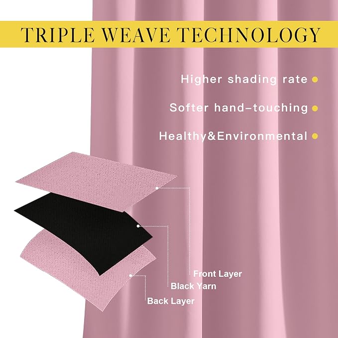 NICETOWN Blackout Room Divider Curtains - Image 3